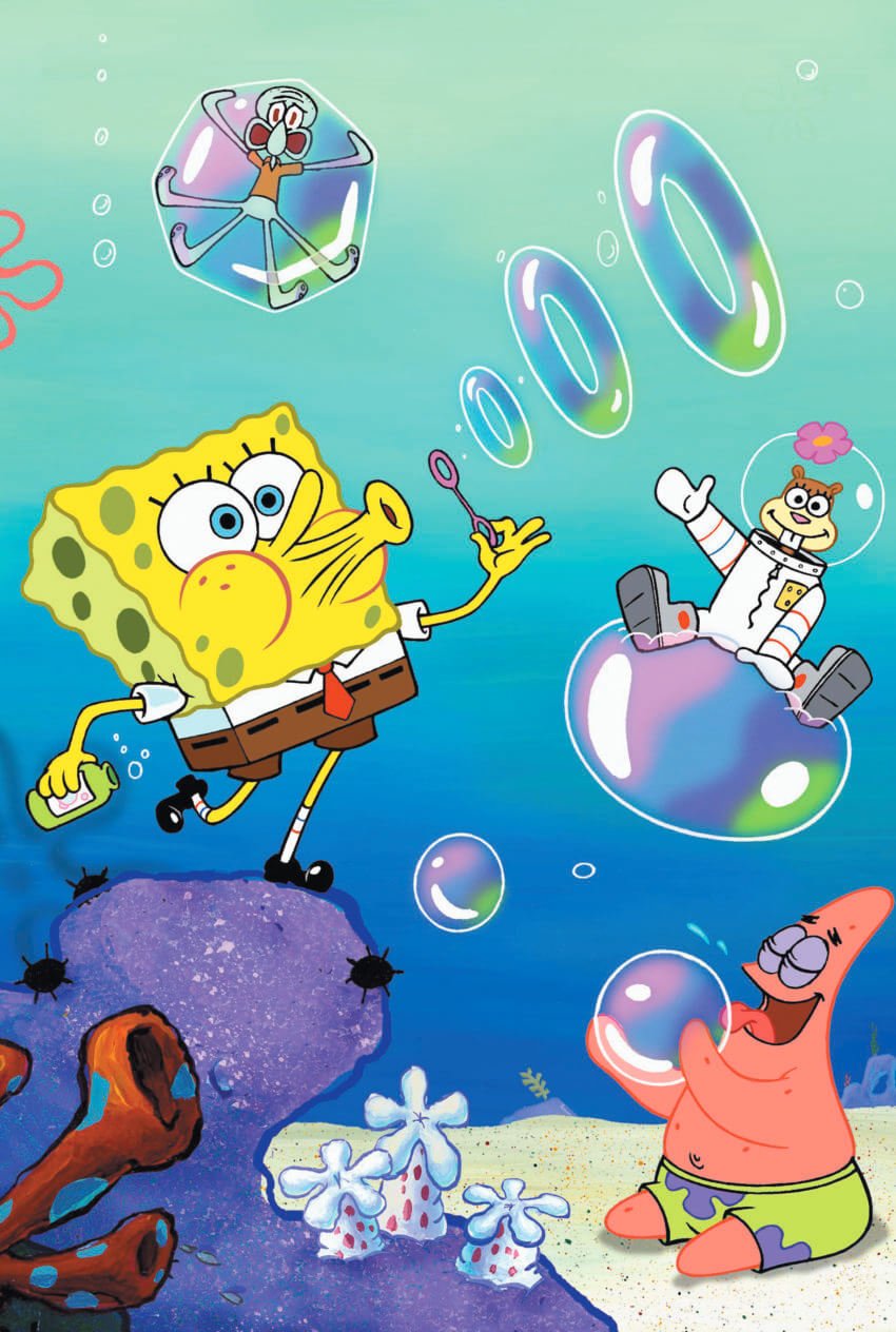 SpongeBob's Bubble Fun with Friends Wallpaper Mural