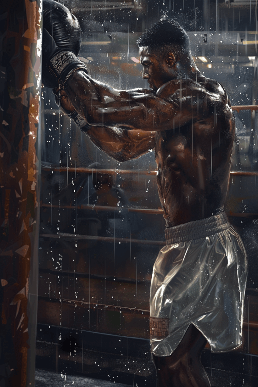 Boxing Theme Wallpaper Mural