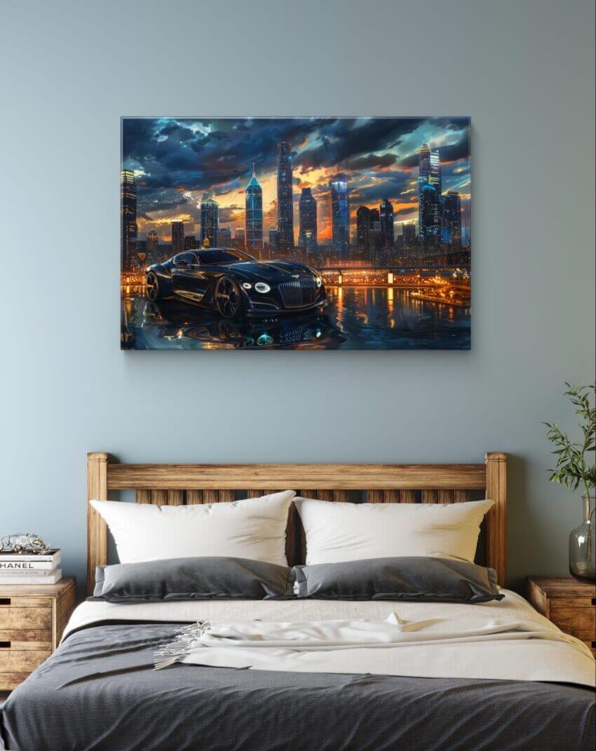 Bentley Noir Black Dreamscape Wallpaper Mural - Image 2