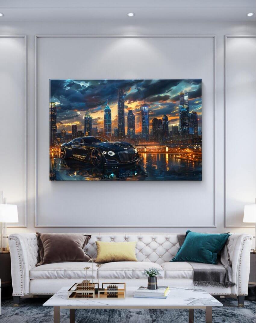 Bentley Noir Black Dreamscape Wallpaper Mural - Image 3