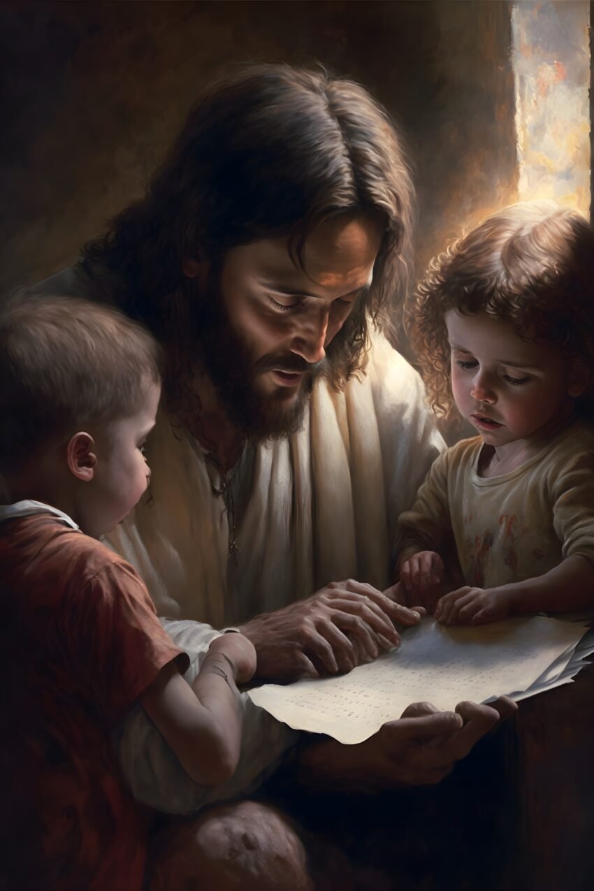 Jesus Christ's Guiding Light Wallpaper Mural