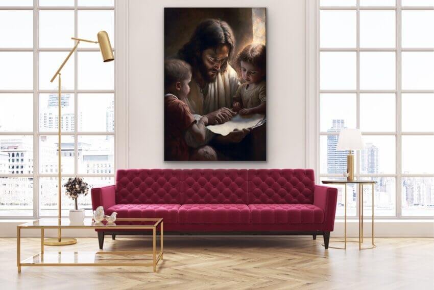 Jesus Christ's Guiding Light Wallpaper Mural - Image 2