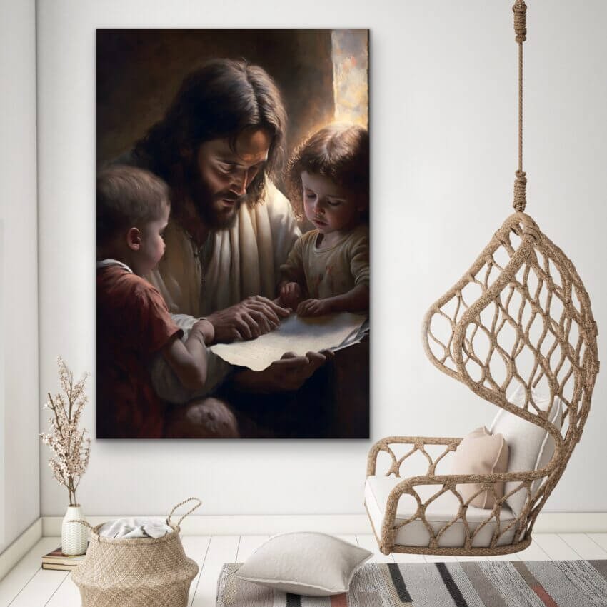 Jesus Christ's Guiding Light Wallpaper Mural - Image 3