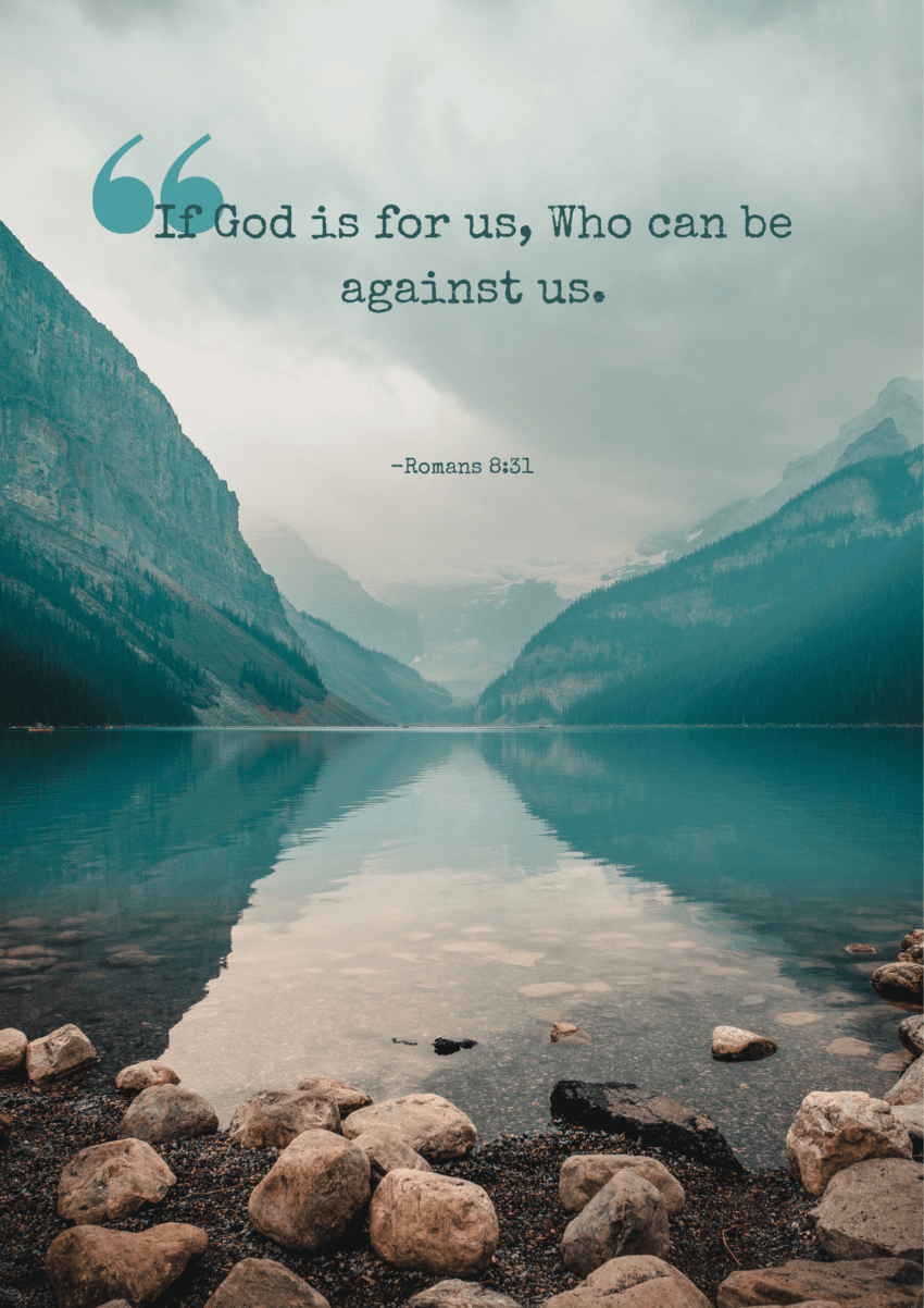 If God is for us, who can be against us Wall Art Print