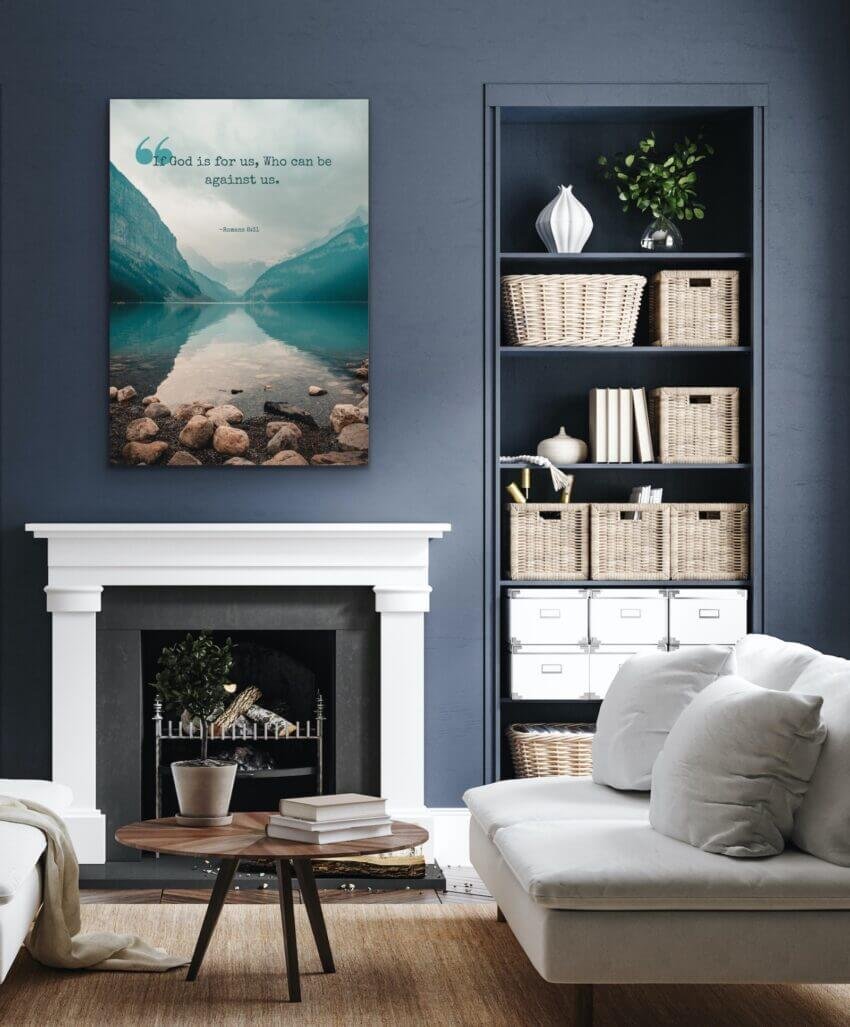 If God is for us, who can be against us Wall Art Print - Image 3