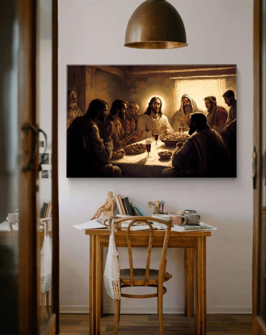 Sacred Fellowship Christianity Wallpaper Mural - Image 2