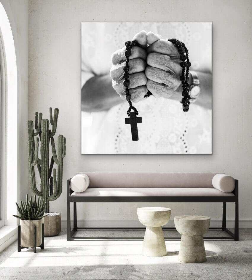 Prayerful Grip of Lord Wall Art Print - Image 2