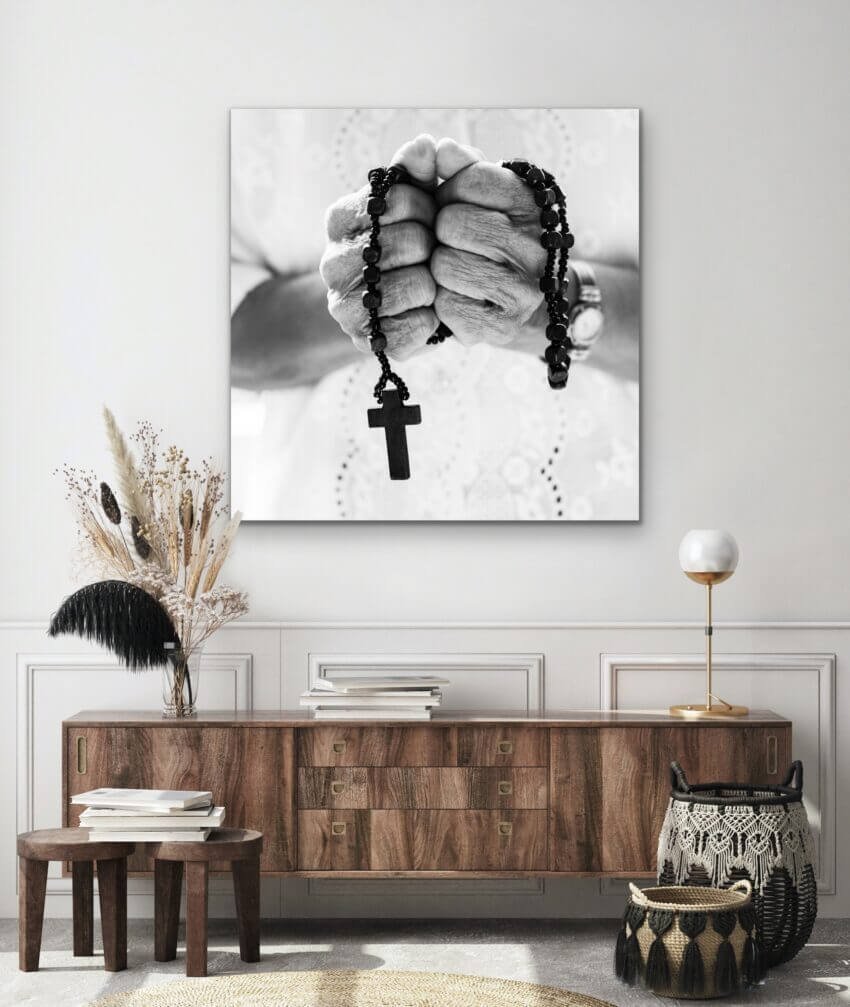 Prayerful Grip of Lord Wall Art Print - Image 3