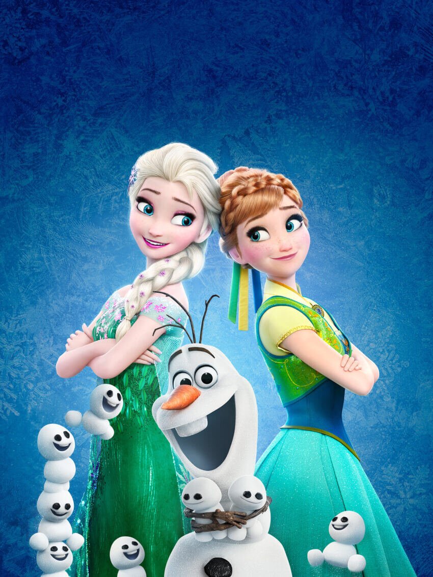 Sisterly Bond in a Snowy Wonderland Wall Art Hanging