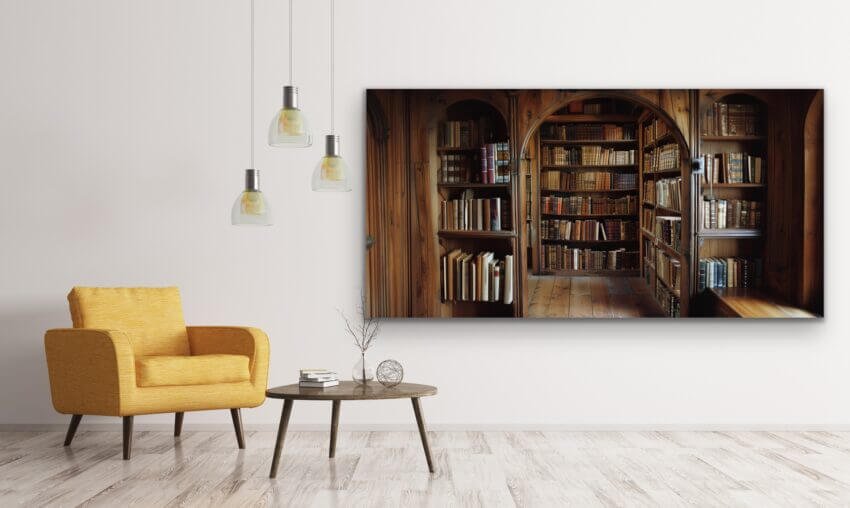 Cozy Book Nook Wall Art Hanging - Image 2