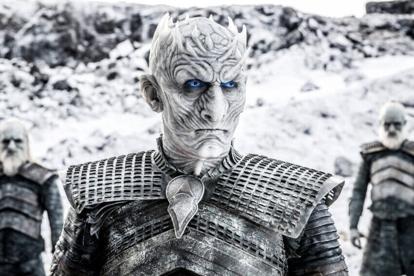 Night King - Frosty White Terror Wall Art Hanging