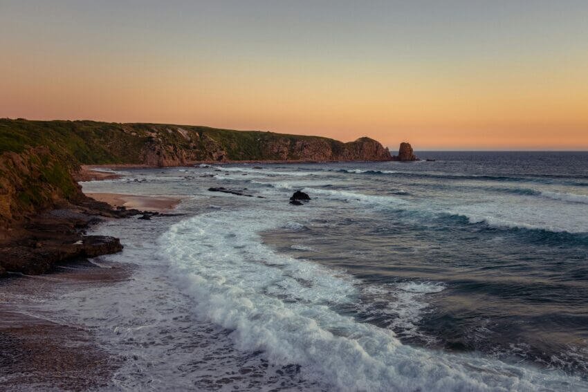 Sunset Waves Wallpaper Mural
