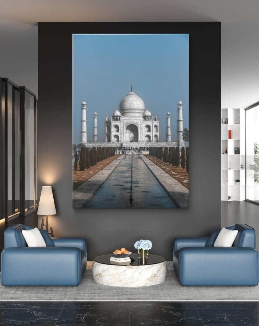 Taj Mahal Seven Wonders of the World India Tranquil Wall Mural - Image 4