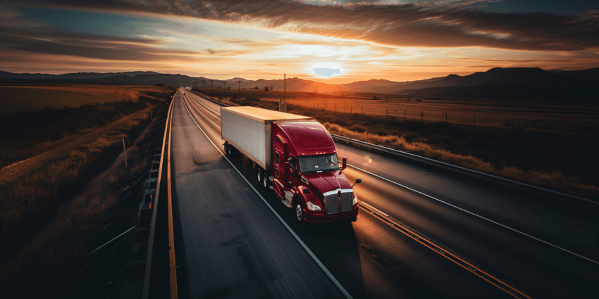 Crimson Truck Wall Art Hanging