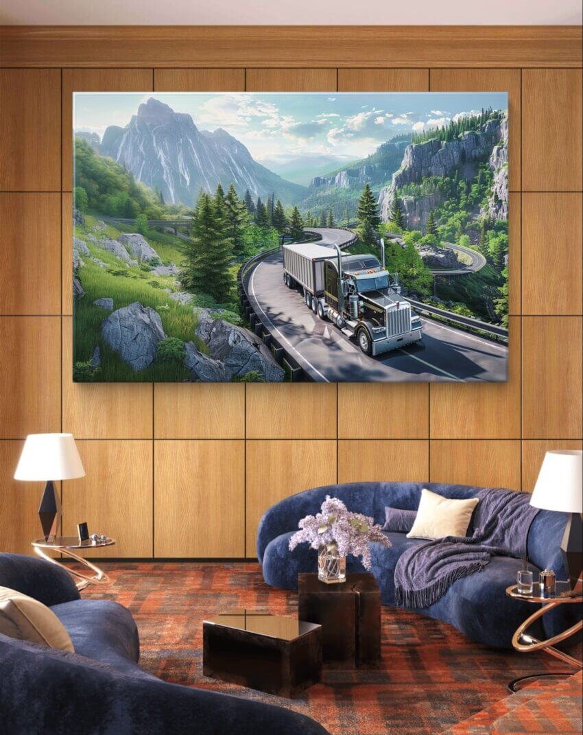 Black Mountain Truck Transportation Company Wallpaper Mural - Image 3