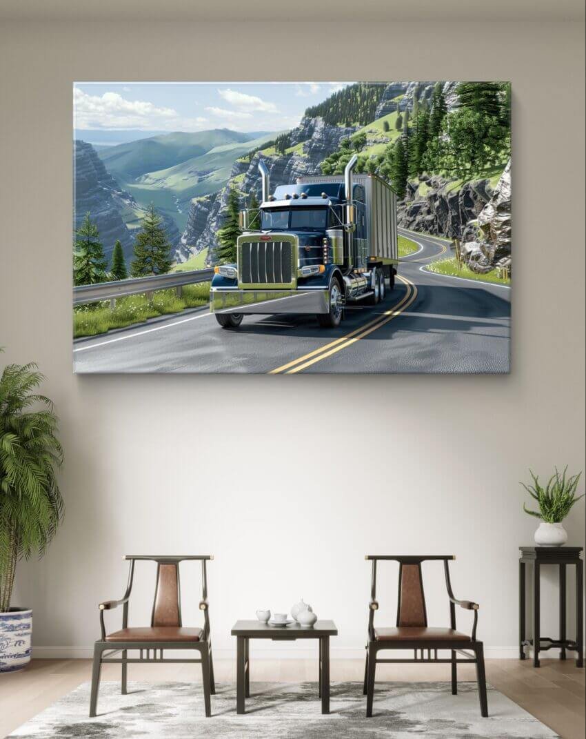 Blue Canyon Trucking Wallpaper Mural - Image 3