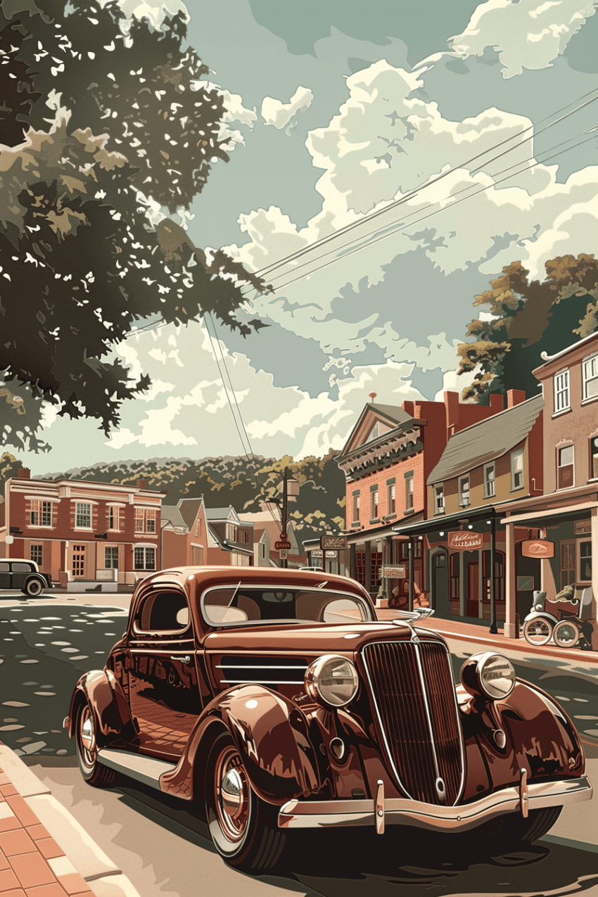 The Retro Charm Wallpaper Mural