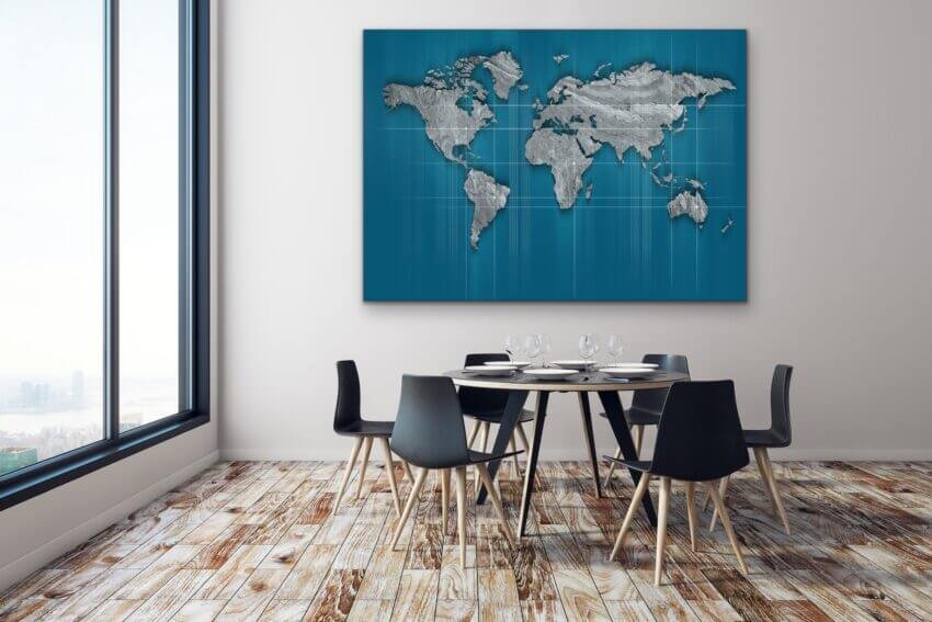 Modern Worldscape Wall Art Print - Image 2