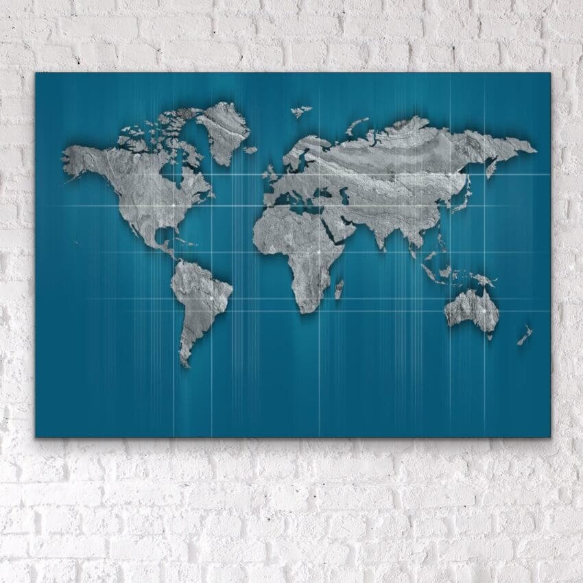 Modern Worldscape Wall Art Print - Image 3