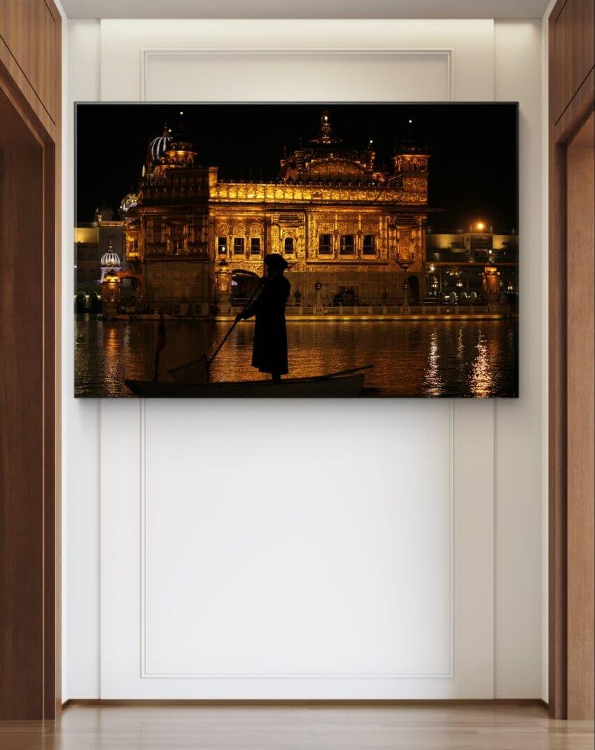 Illuminating Divine Serenity Wall Art Print - Image 2