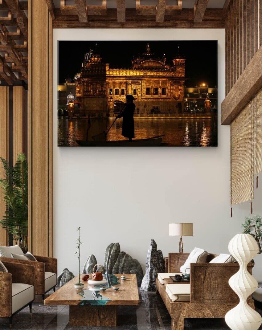 Illuminating Divine Serenity Wall Art Print - Image 3