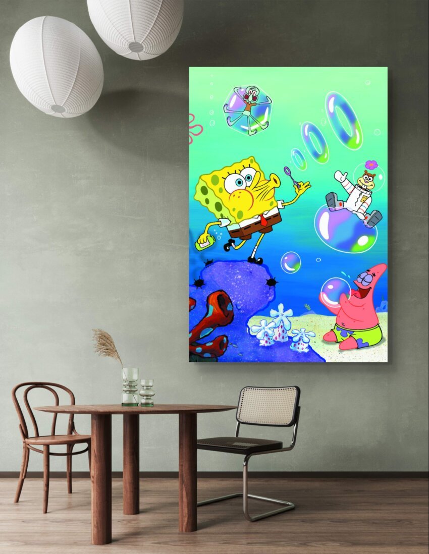 SpongeBob's Bubble Fun with Friends Wallpaper Mural - Image 3