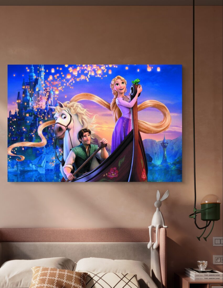 Rapunzel's Magical Night Wall Art Print - Image 2