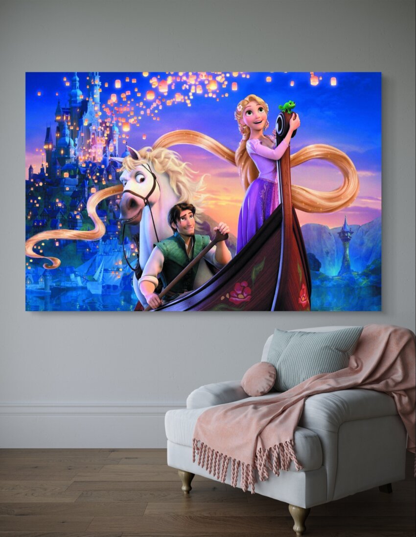 Rapunzel's Magical Night Wall Art Print - Image 3