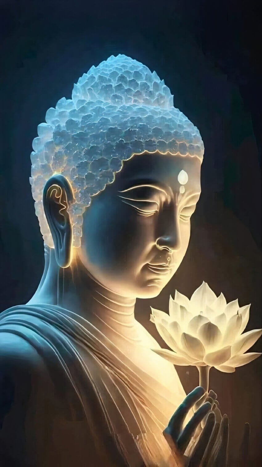 3D Buddha Radiance Wall Mural