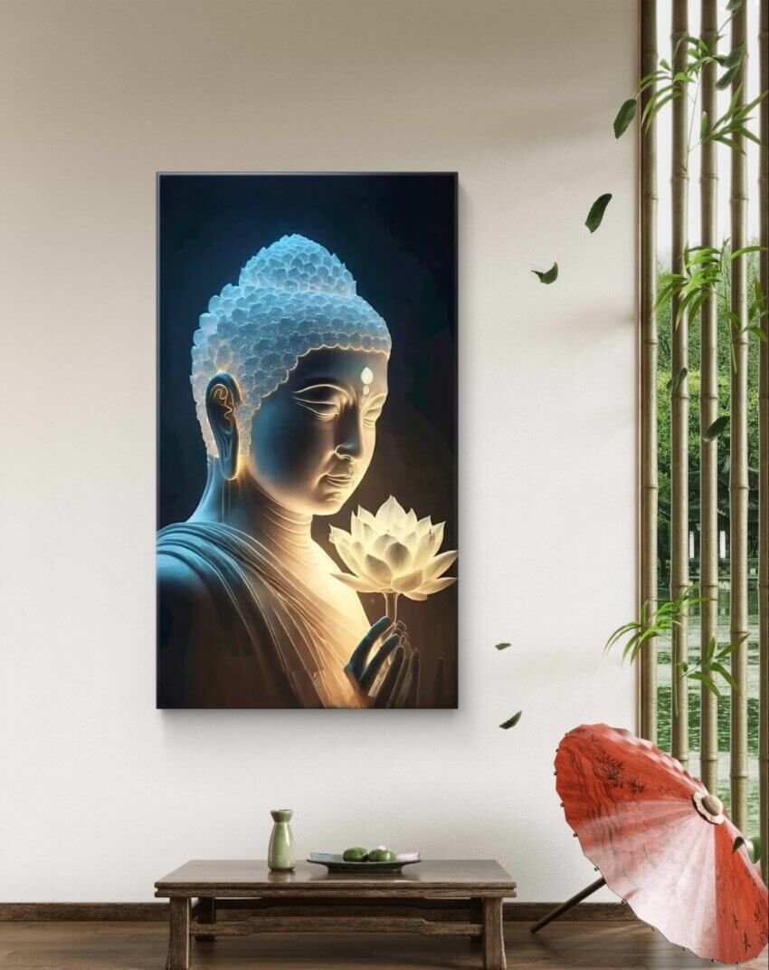 3D Buddha Radiance Wall Mural - Image 3