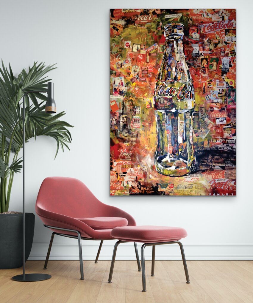 Vintage Coke Collage Wall Mural - Image 2