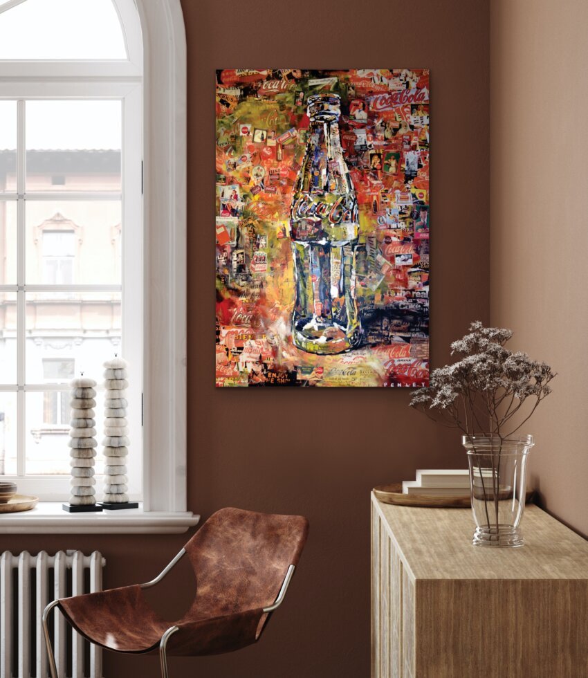 Vintage Coke Collage Wall Mural - Image 3