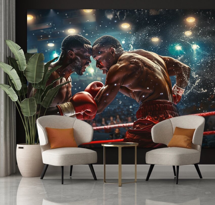 Intense Boxing Clash Wall Art Theme - Image 2