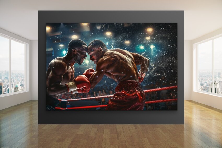 Intense Boxing Clash Wall Art Theme - Image 3