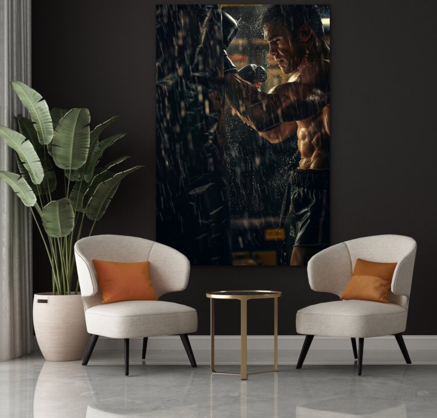 Boxer Intensity Wall Art Print - Image 2