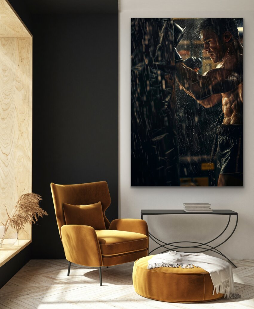 Boxer Intensity Wall Art Print - Image 3