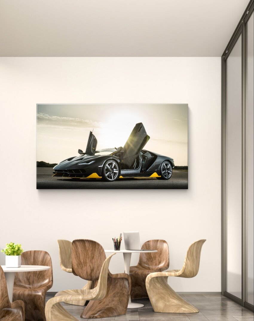 Lamborghini in Golden Hour Glory Wallpaper Mural - Image 2