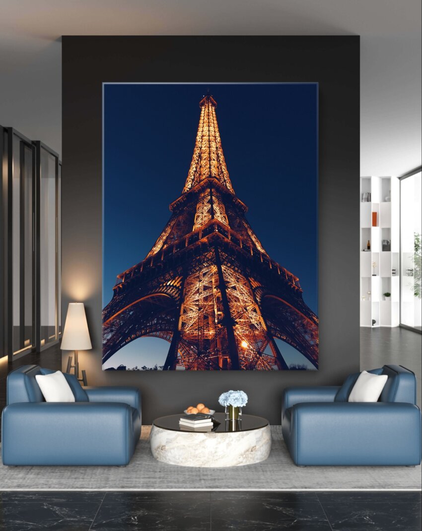 Shimmering Eiffel Tower Wall Art Hanging - Image 3
