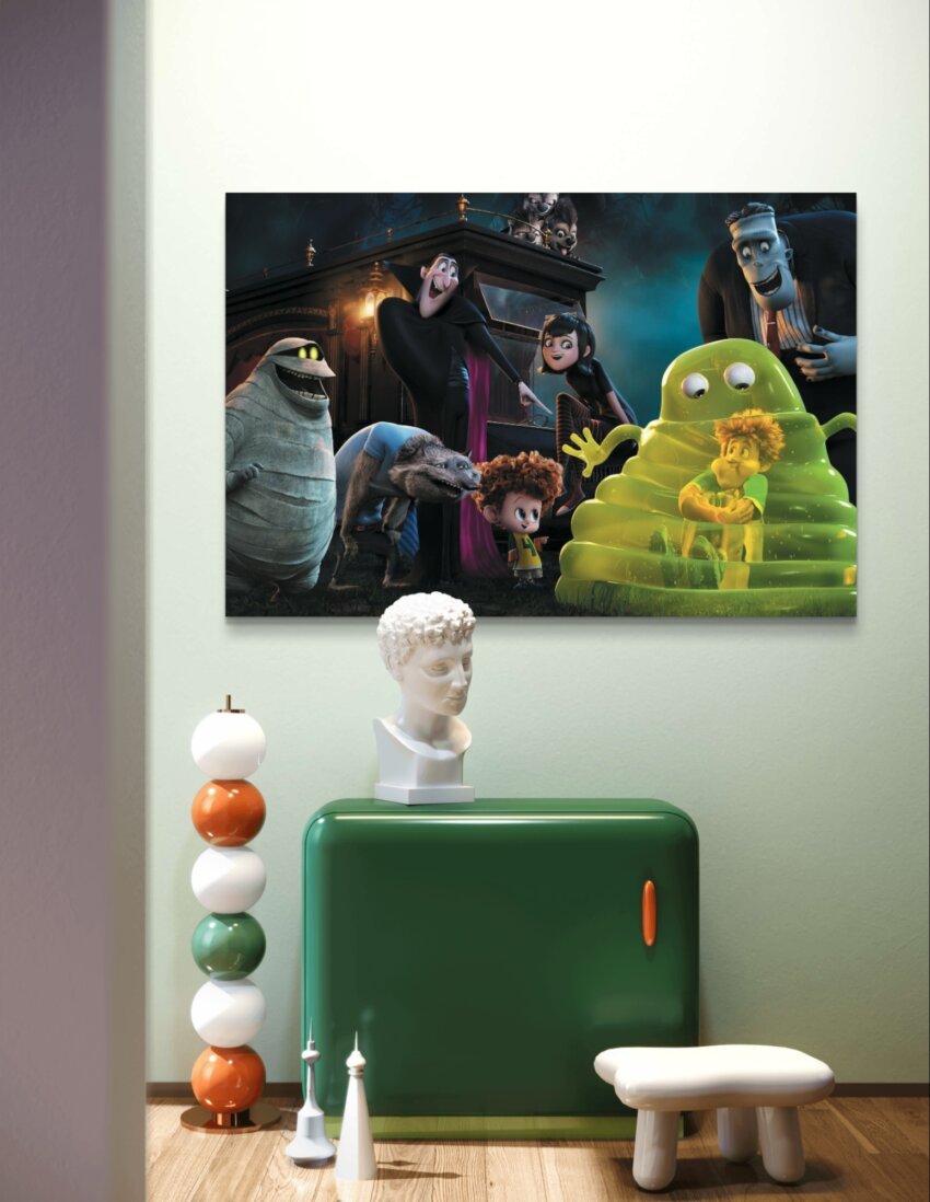 Spooky Night with Monster Pals Wall Art Print - Image 2