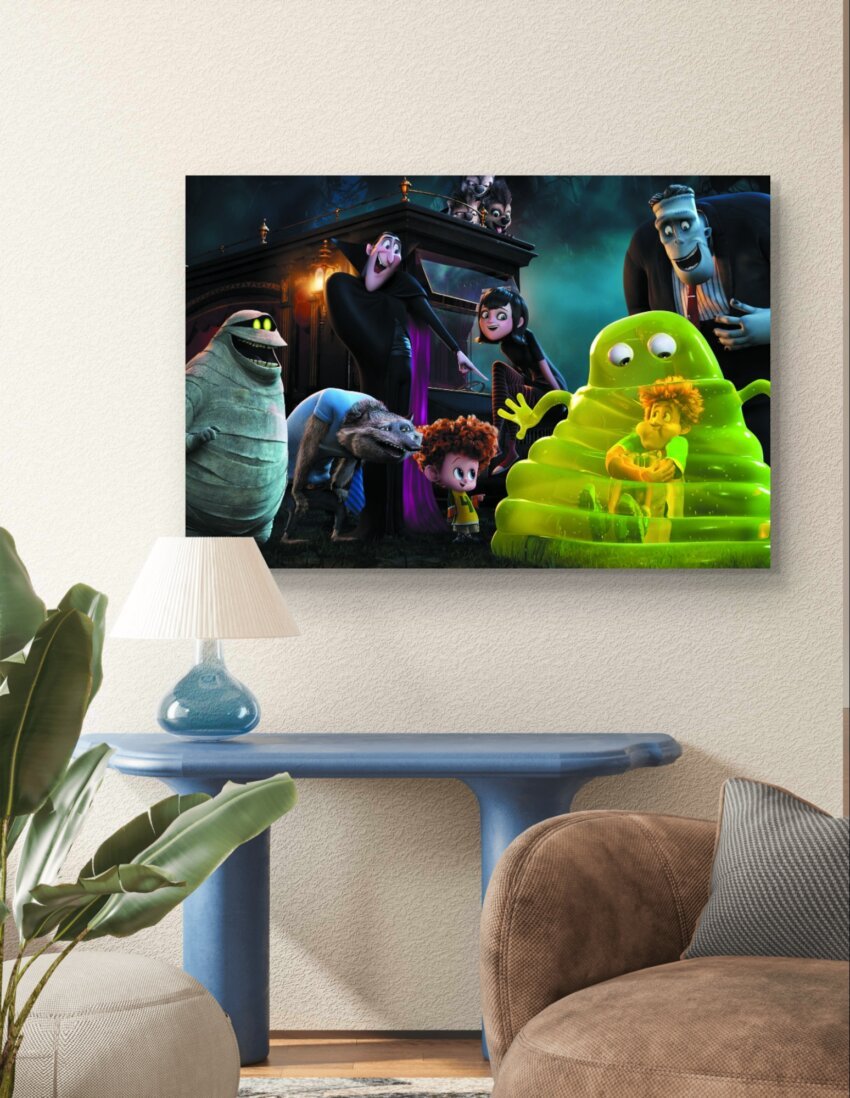 Spooky Night with Monster Pals Wall Art Print - Image 3