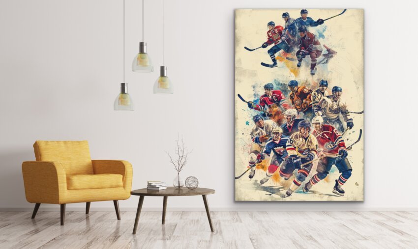 Ice Hockey Legends Wall Art Print - Image 2