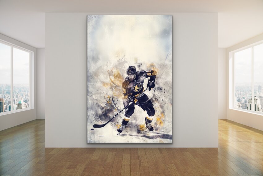 Ice Hockey Action Wall Art Hanging - Image 2