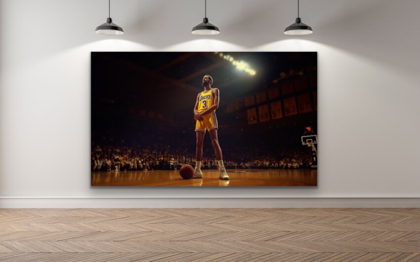 Abdul-Jabbar's Court Dominance Wall Art Theme - Image 3