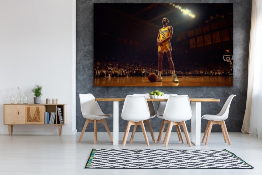 Abdul-Jabbar's Court Dominance Wall Art Theme - Image 2