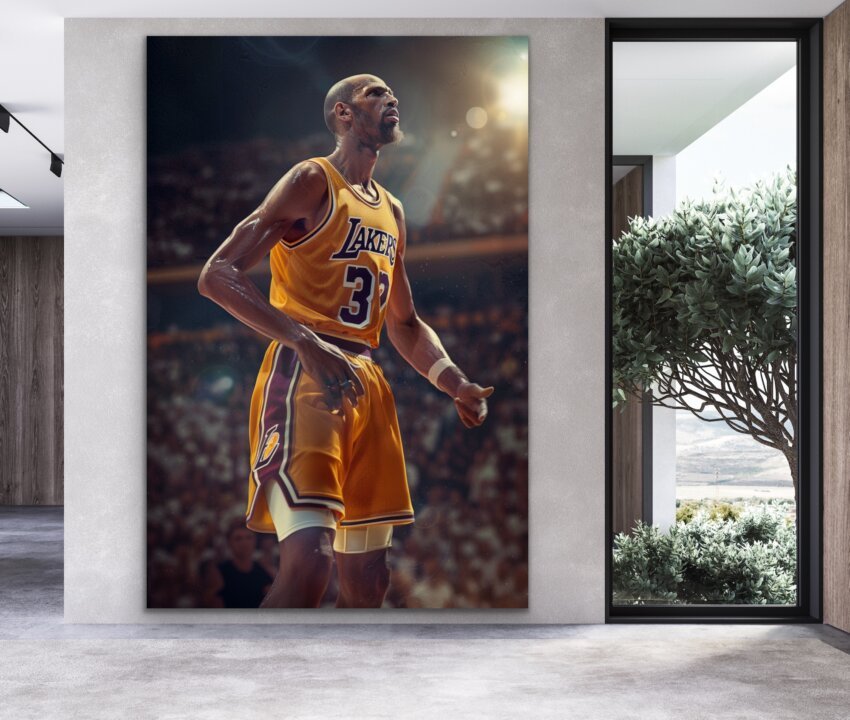 Kareem's Powerful Presence Wall Mural - Image 3