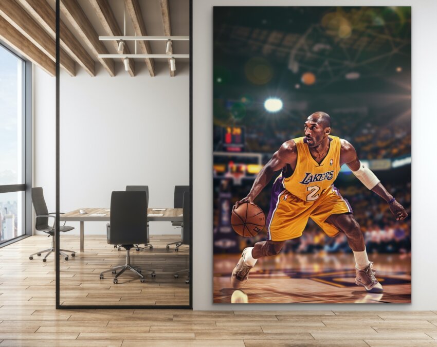 In the Zone with Kobe Wall Art Hanging - Image 2