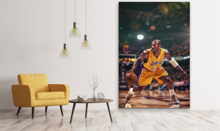In the Zone with Kobe Wall Art Hanging - Image 3