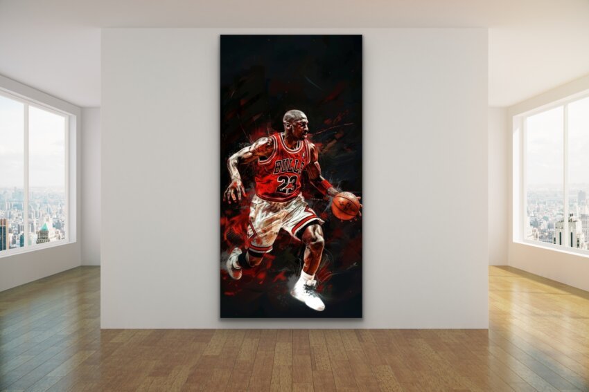 Michael Jordan's Dynamic Power Play Wall Art Theme - Image 2