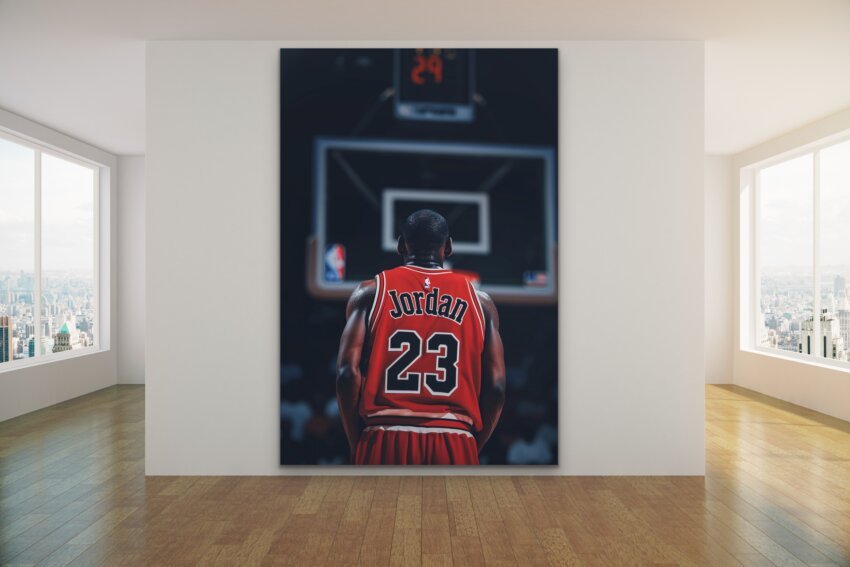 Michael Jordan in His Classic Jersey Wallpaper Mural - Image 2