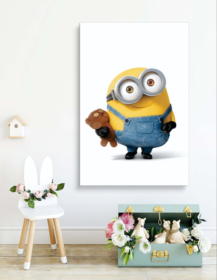 Minion's Cozy Teddy Time Wallpaper Mural - Image 3